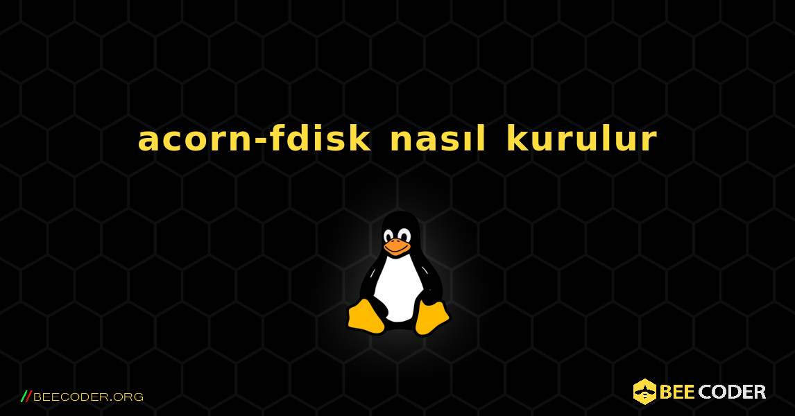 acorn-fdisk  nasıl kurulur. Linux