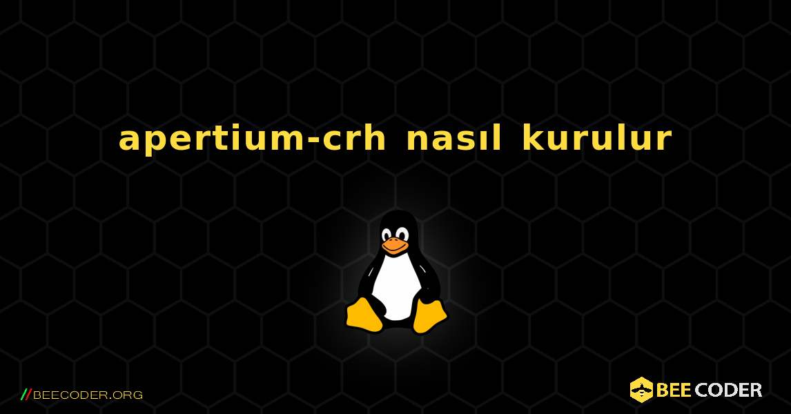 apertium-crh  nasıl kurulur. Linux