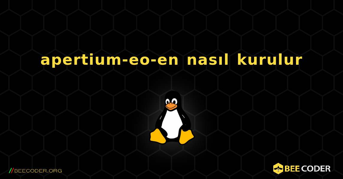 apertium-eo-en  nasıl kurulur. Linux