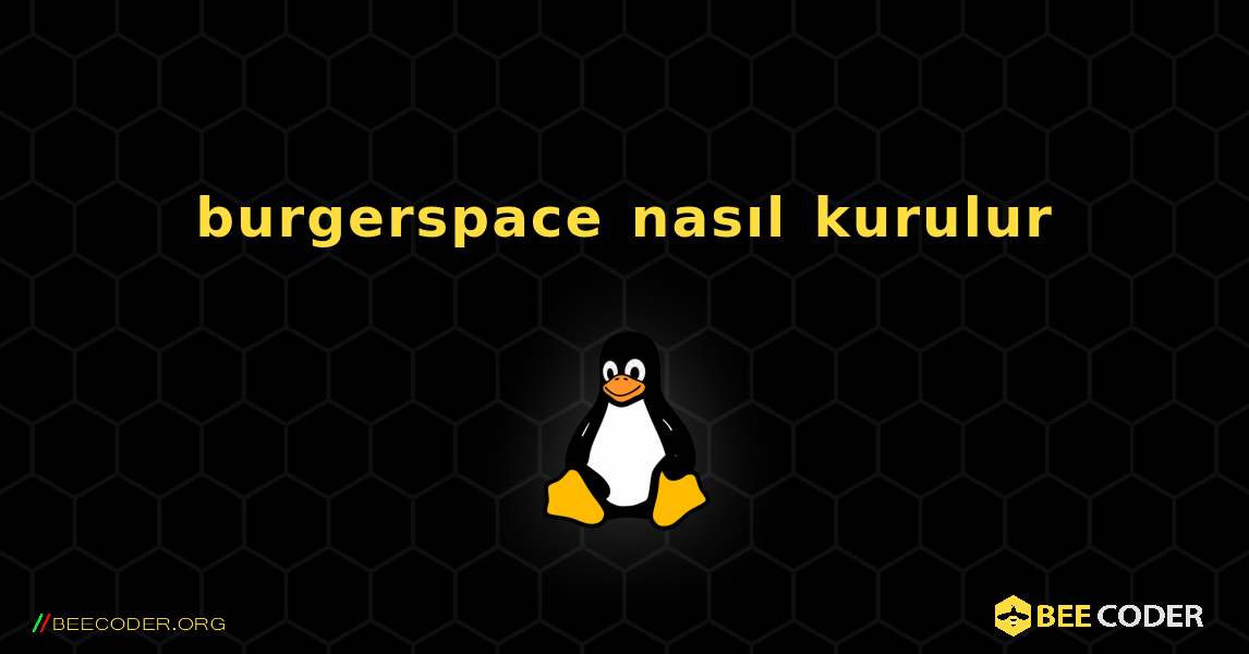 burgerspace  nasıl kurulur. Linux