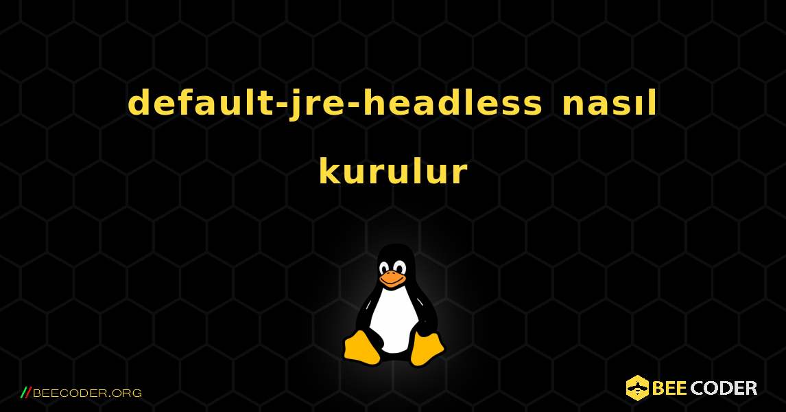 default-jre-headless  nasıl kurulur. Linux