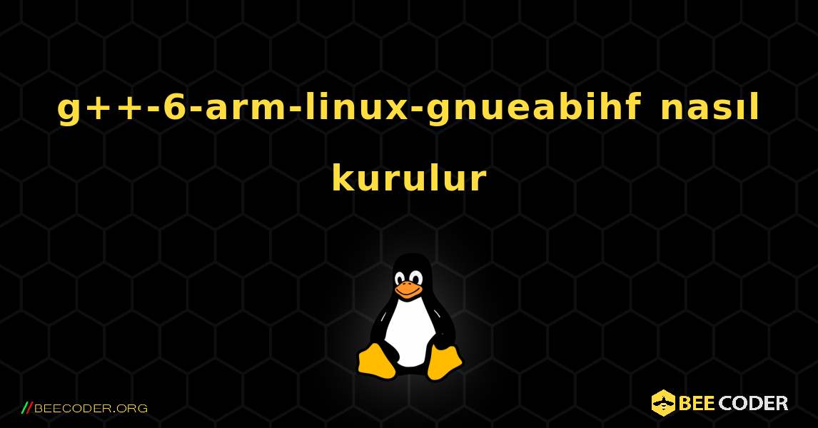 g++-6-arm-linux-gnueabihf  nasıl kurulur. Linux