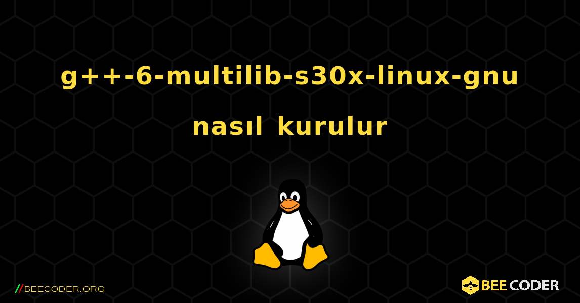 g++-6-multilib-s30x-linux-gnu  nasıl kurulur. Linux