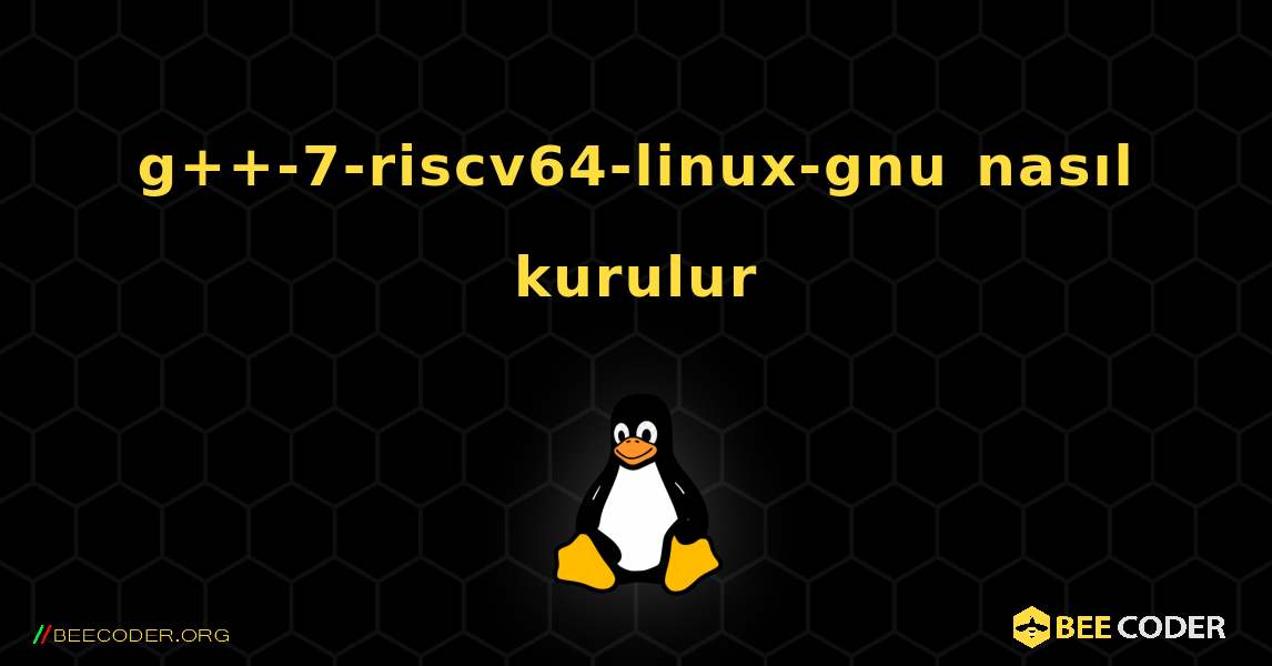 g++-7-riscv64-linux-gnu  nasıl kurulur. Linux
