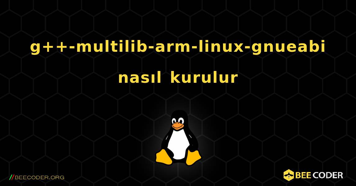g++-multilib-arm-linux-gnueabi  nasıl kurulur. Linux
