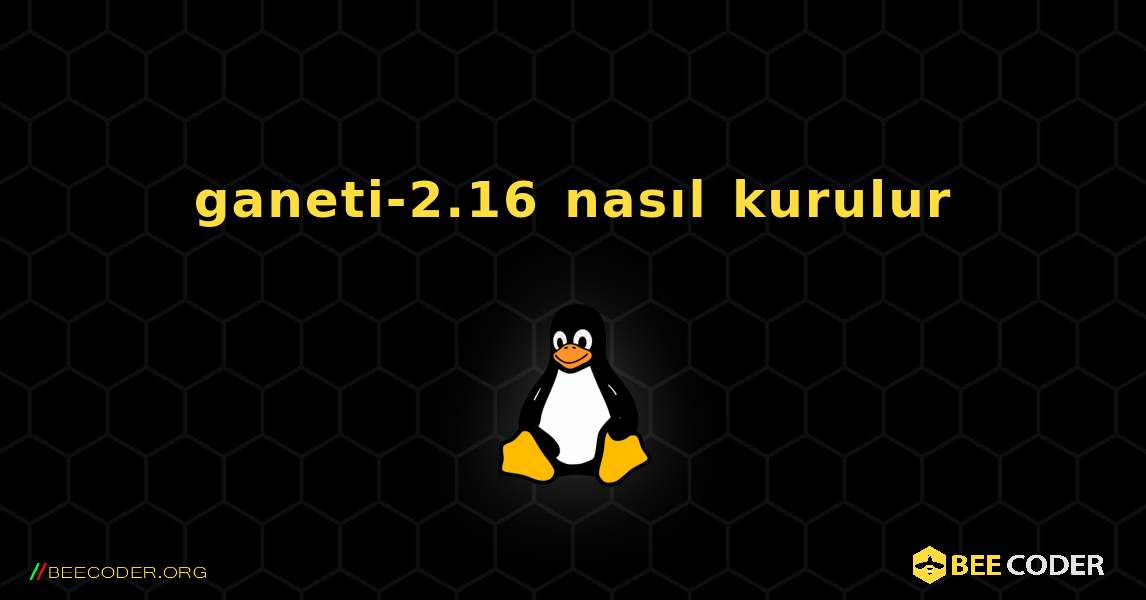 ganeti-2.16  nasıl kurulur. Linux