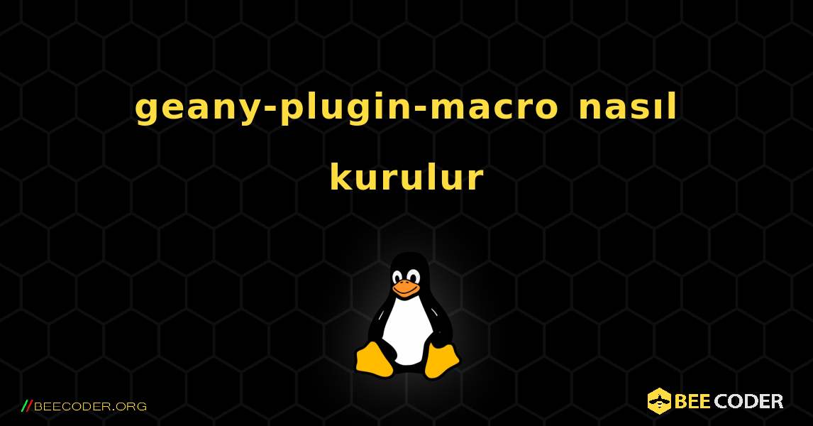 geany-plugin-macro  nasıl kurulur. Linux