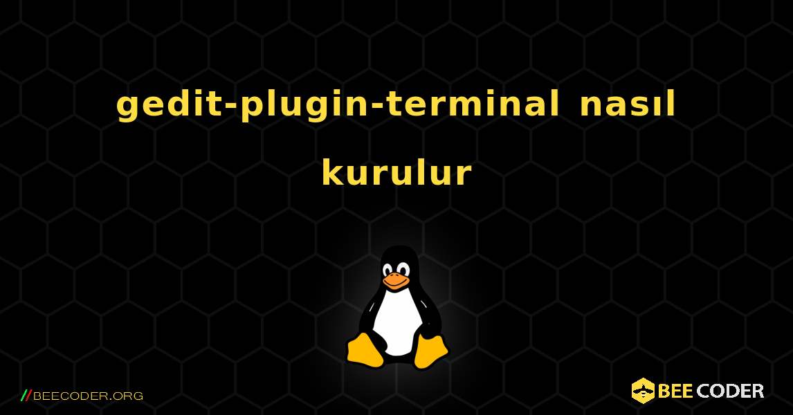 gedit-plugin-terminal  nasıl kurulur. Linux