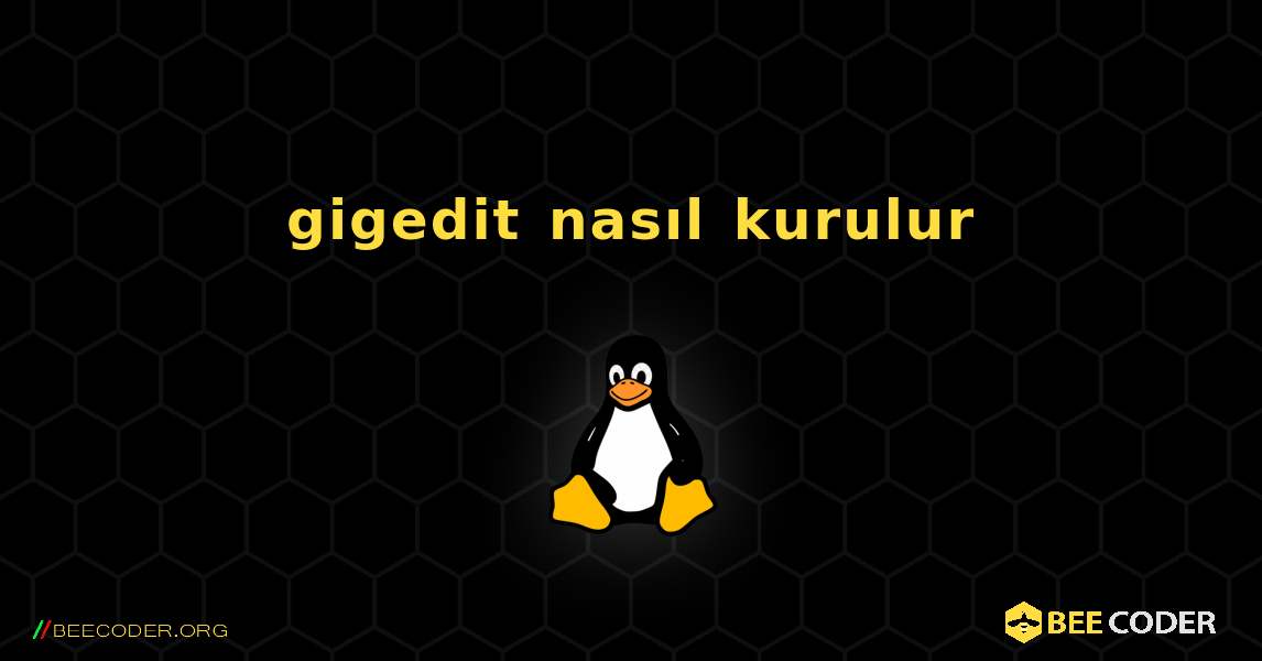 gigedit  nasıl kurulur. Linux