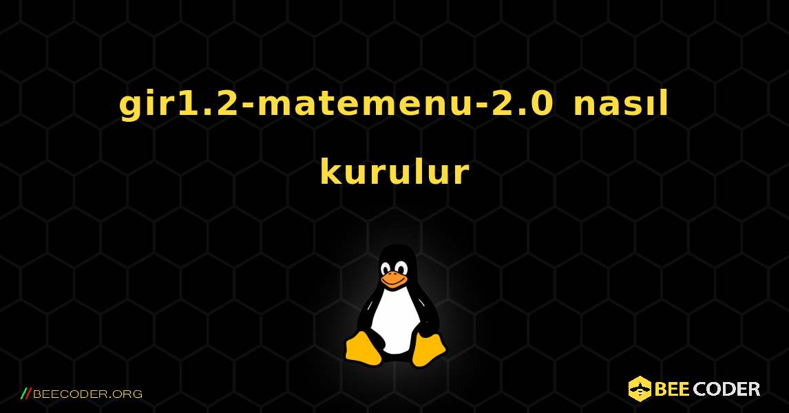 gir1.2-matemenu-2.0  nasıl kurulur. Linux