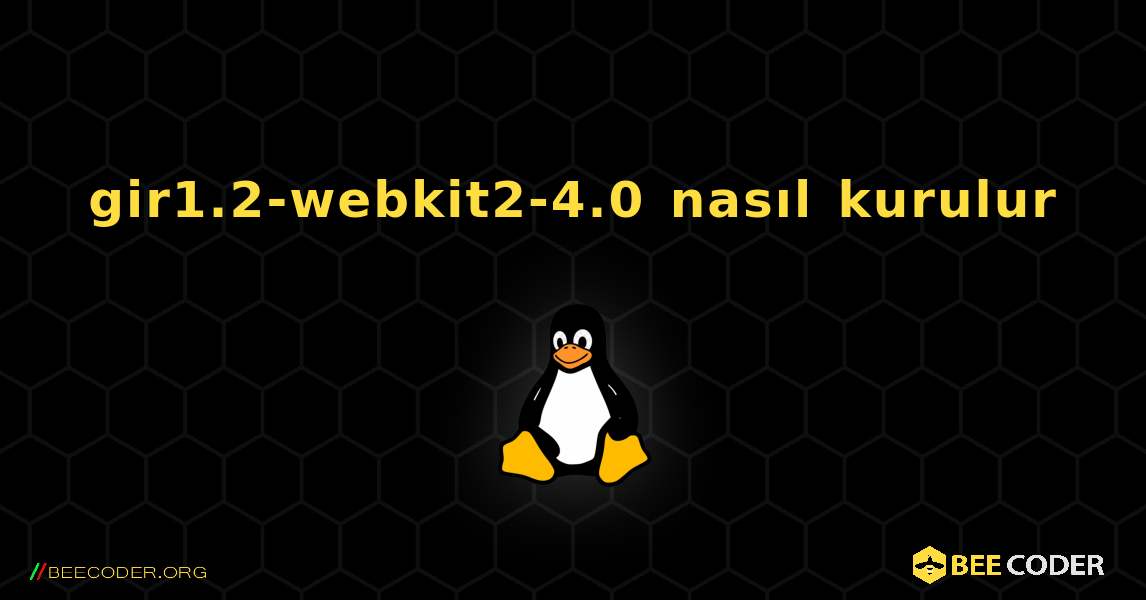 gir1.2-webkit2-4.0  nasıl kurulur. Linux