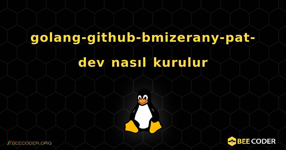 golang-github-bmizerany-pat-dev  nasıl kurulur. Linux