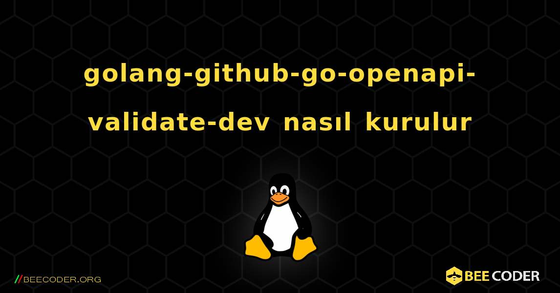 golang-github-go-openapi-validate-dev  nasıl kurulur. Linux