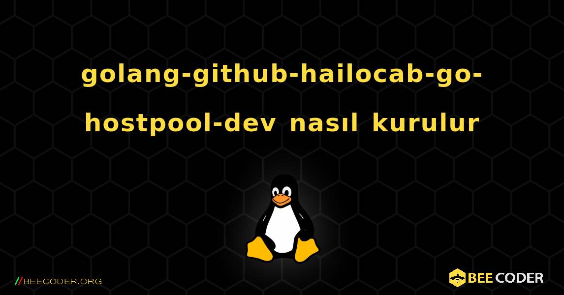 golang-github-hailocab-go-hostpool-dev  nasıl kurulur. Linux