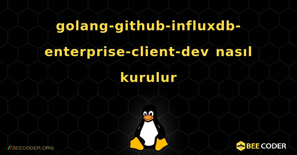 golang-github-influxdb-enterprise-client-dev  nasıl kurulur. Linux
