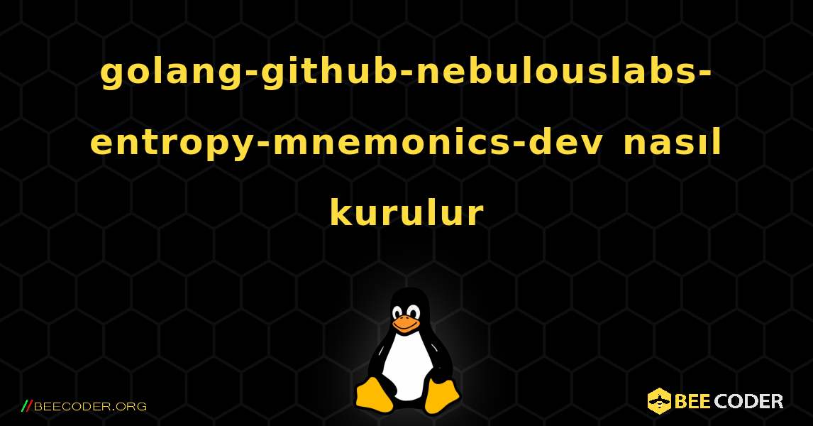 golang-github-nebulouslabs-entropy-mnemonics-dev  nasıl kurulur. Linux