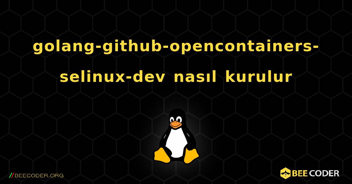 golang-github-opencontainers-selinux-dev  nasıl kurulur. Linux
