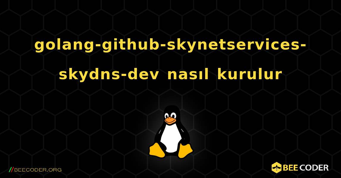 golang-github-skynetservices-skydns-dev  nasıl kurulur. Linux