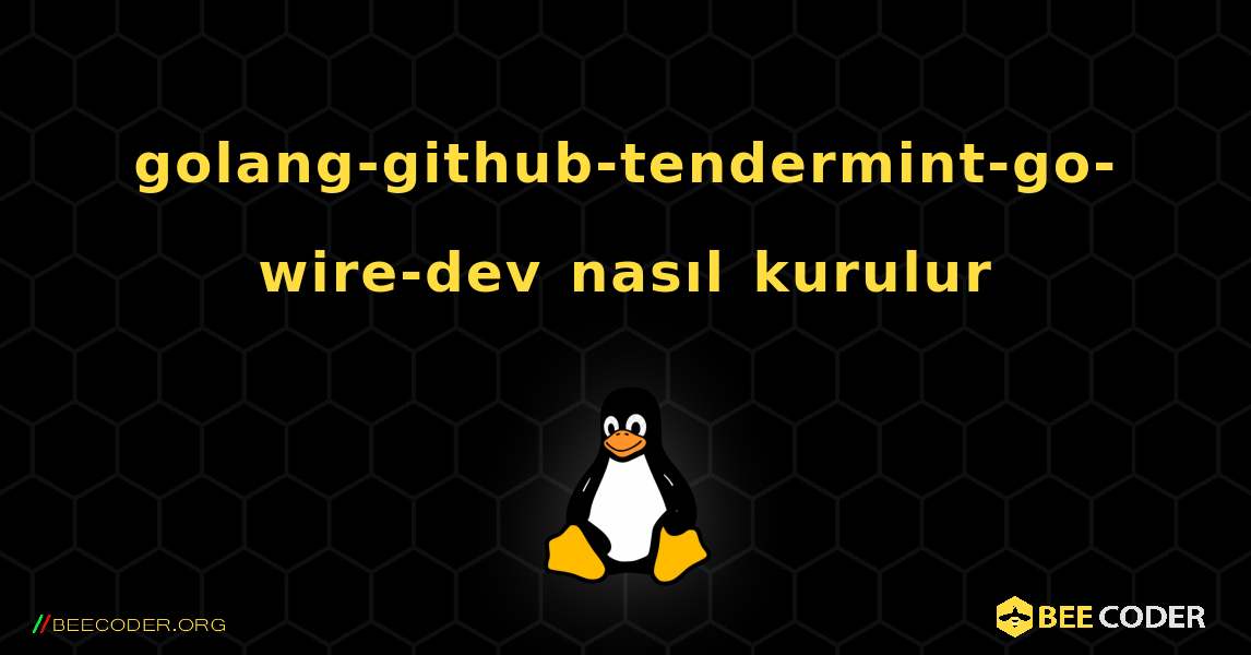 golang-github-tendermint-go-wire-dev  nasıl kurulur. Linux