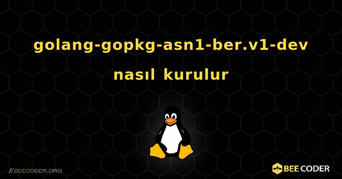 golang-gopkg-asn1-ber.v1-dev  nasıl kurulur. Linux