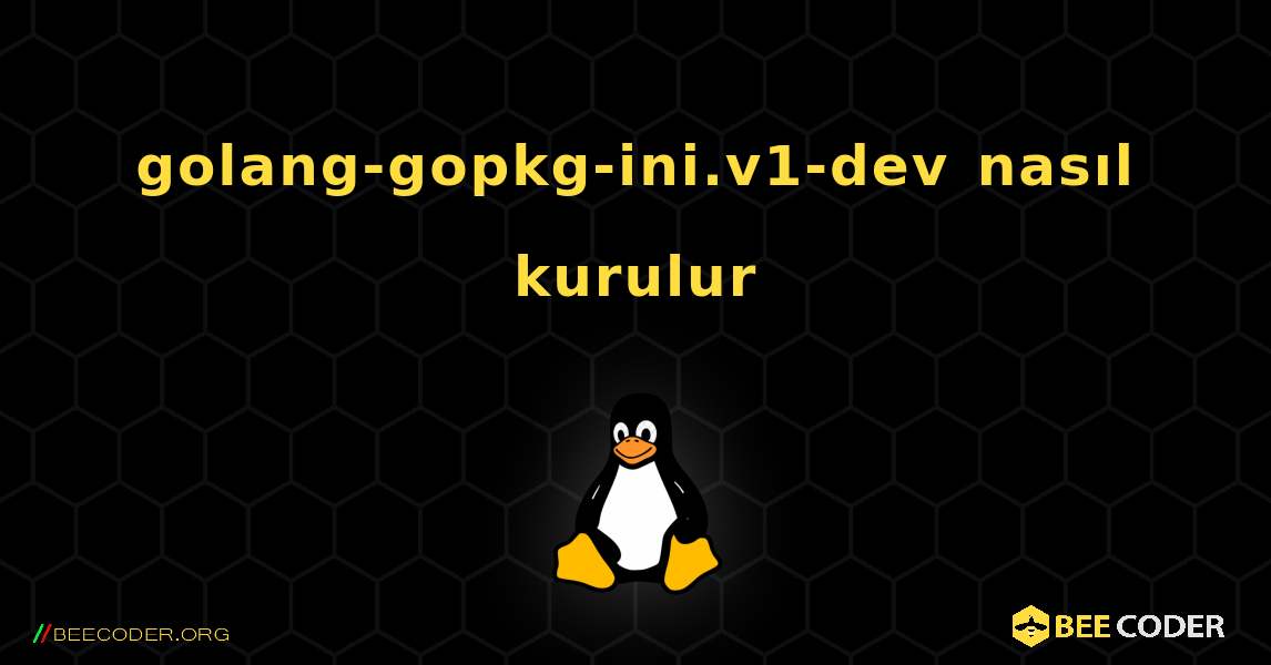 golang-gopkg-ini.v1-dev  nasıl kurulur. Linux