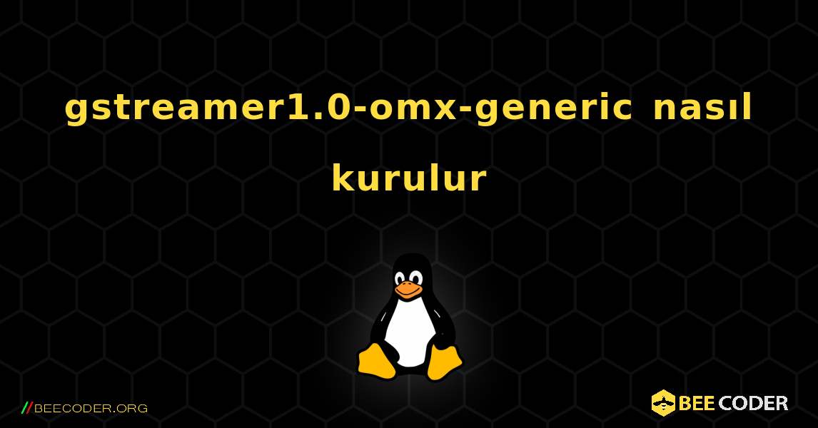 gstreamer1.0-omx-generic  nasıl kurulur. Linux