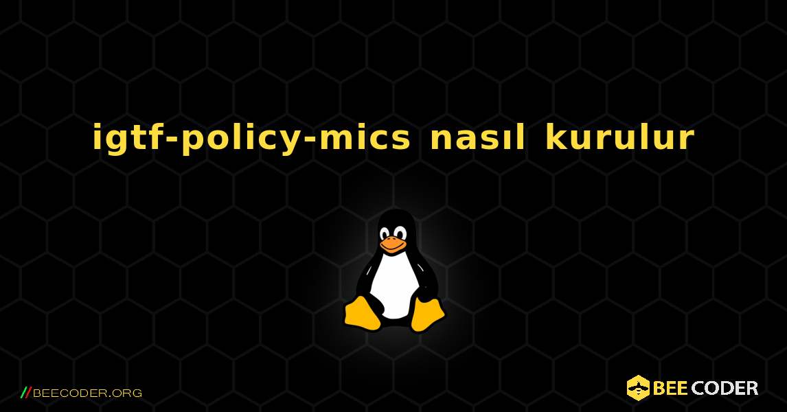igtf-policy-mics  nasıl kurulur. Linux