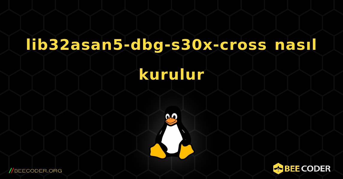 lib32asan5-dbg-s30x-cross  nasıl kurulur. Linux