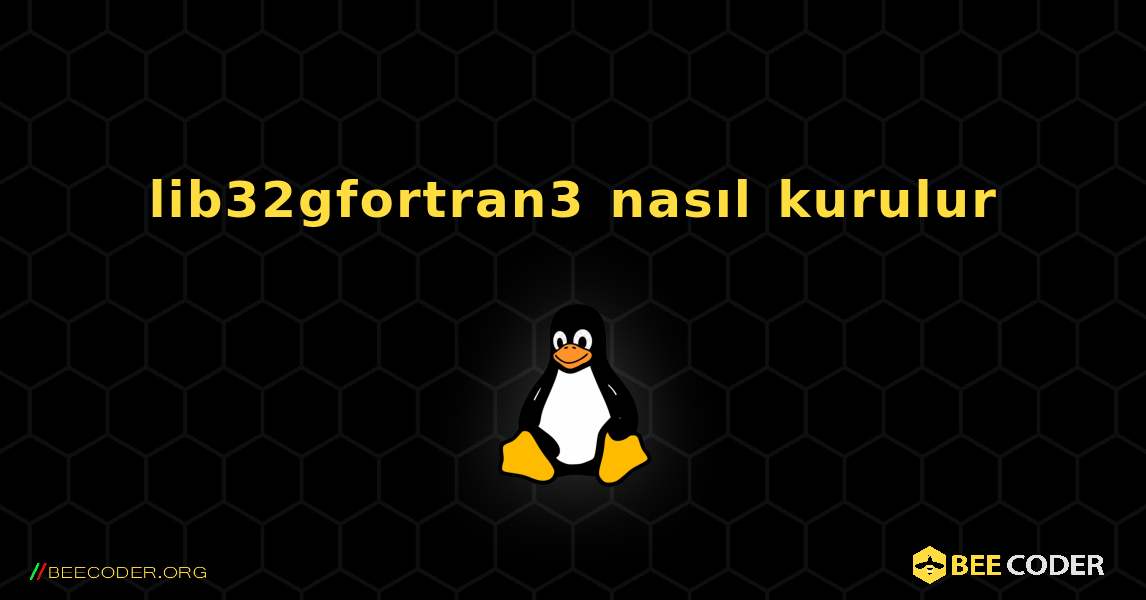 lib32gfortran3  nasıl kurulur. Linux