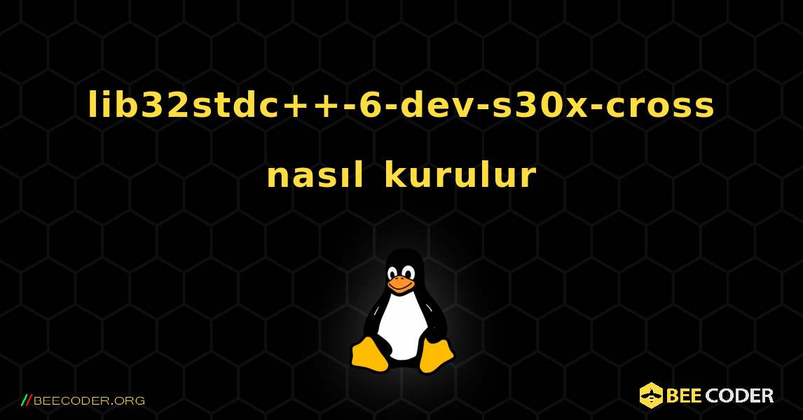 lib32stdc++-6-dev-s30x-cross  nasıl kurulur. Linux