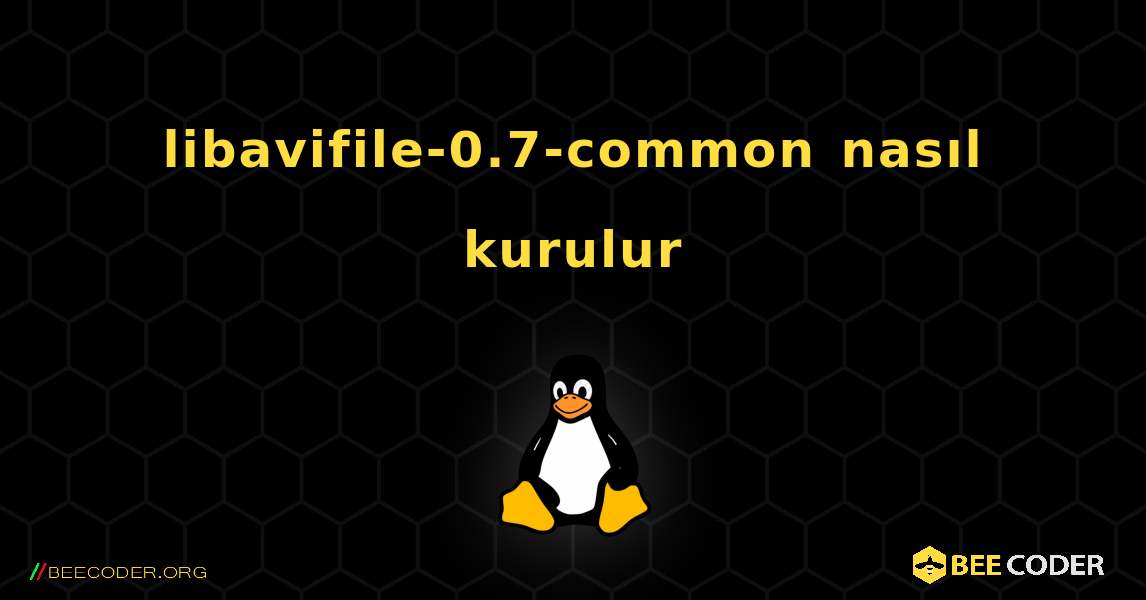 libavifile-0.7-common  nasıl kurulur. Linux