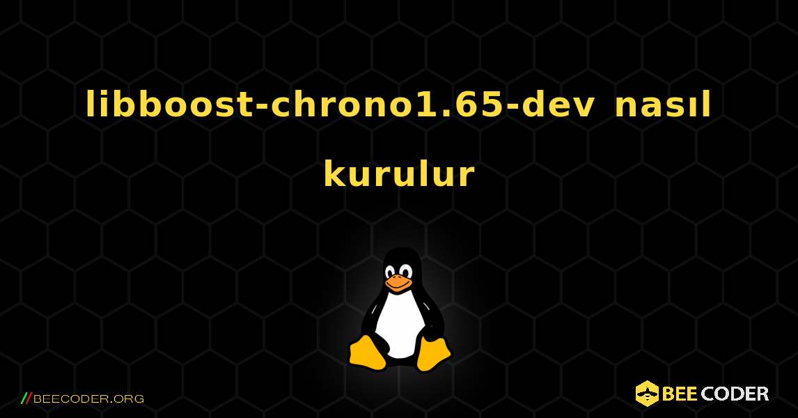 libboost-chrono1.65-dev  nasıl kurulur. Linux
