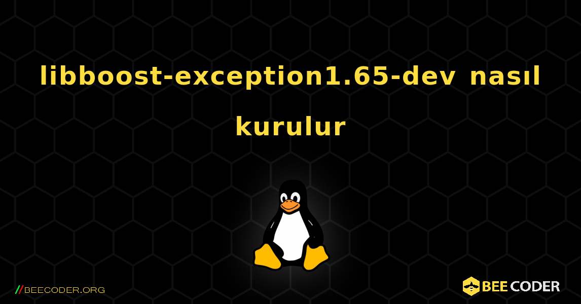 libboost-exception1.65-dev  nasıl kurulur. Linux