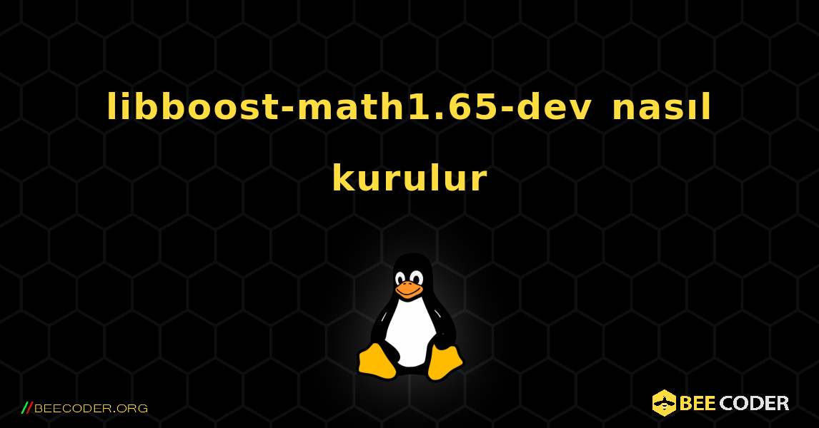 libboost-math1.65-dev  nasıl kurulur. Linux