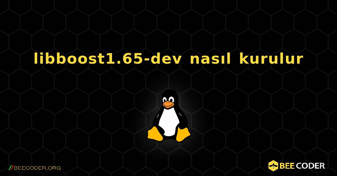 libboost1.65-dev  nasıl kurulur. Linux