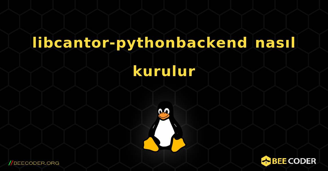 libcantor-pythonbackend  nasıl kurulur. Linux