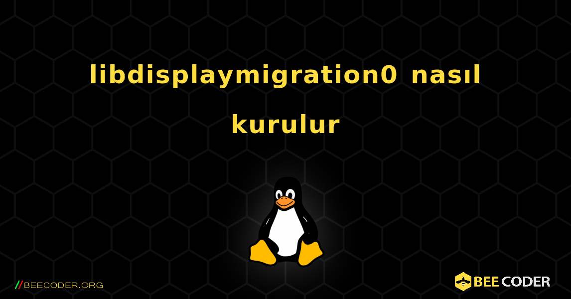 libdisplaymigration0  nasıl kurulur. Linux