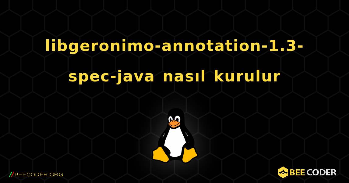 libgeronimo-annotation-1.3-spec-java  nasıl kurulur. Linux