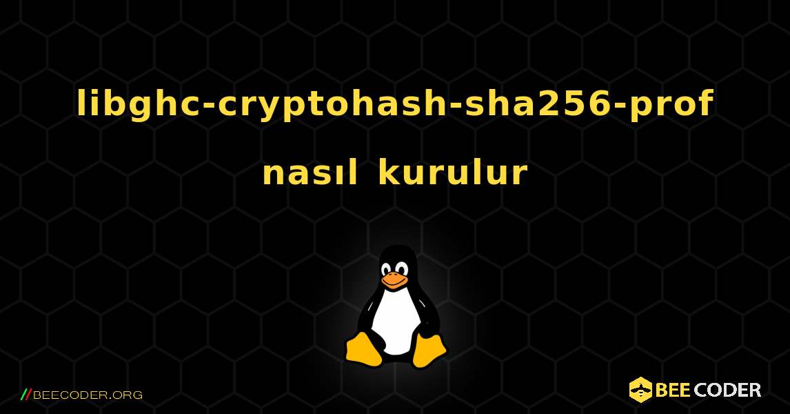 libghc-cryptohash-sha256-prof  nasıl kurulur. Linux