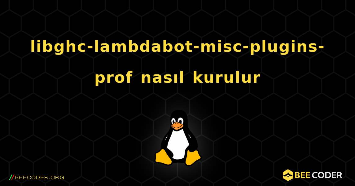 libghc-lambdabot-misc-plugins-prof  nasıl kurulur. Linux