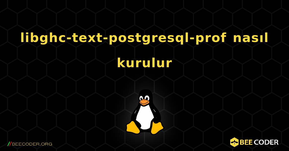 libghc-text-postgresql-prof  nasıl kurulur. Linux