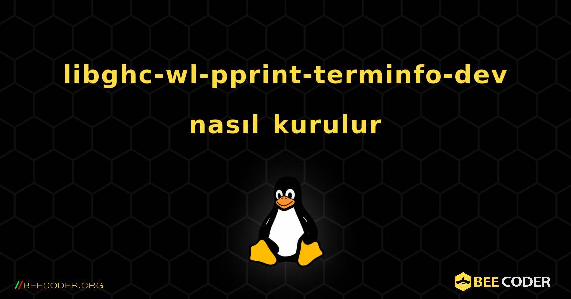 libghc-wl-pprint-terminfo-dev  nasıl kurulur. Linux