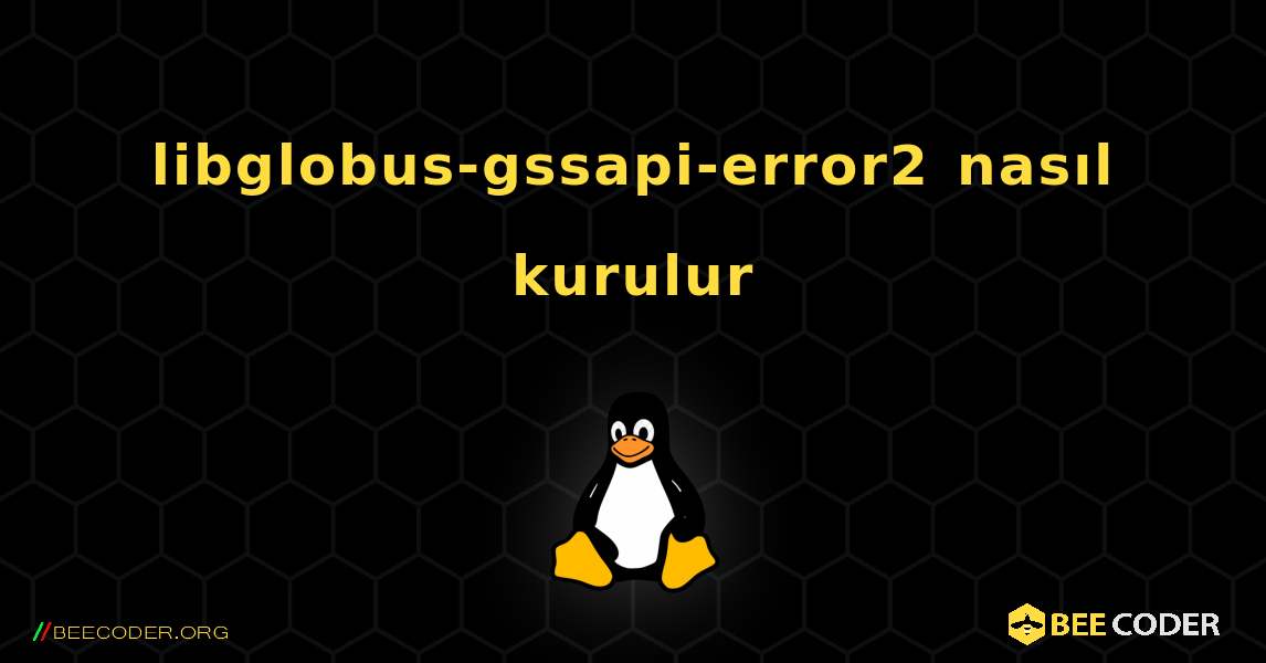 libglobus-gssapi-error2  nasıl kurulur. Linux