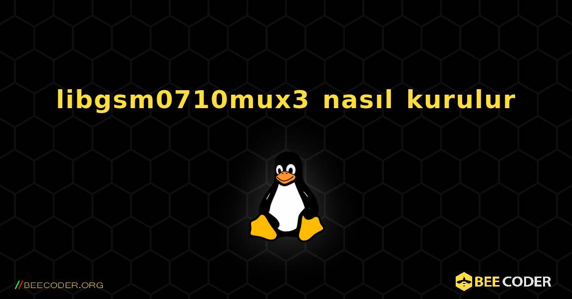 libgsm0710mux3  nasıl kurulur. Linux