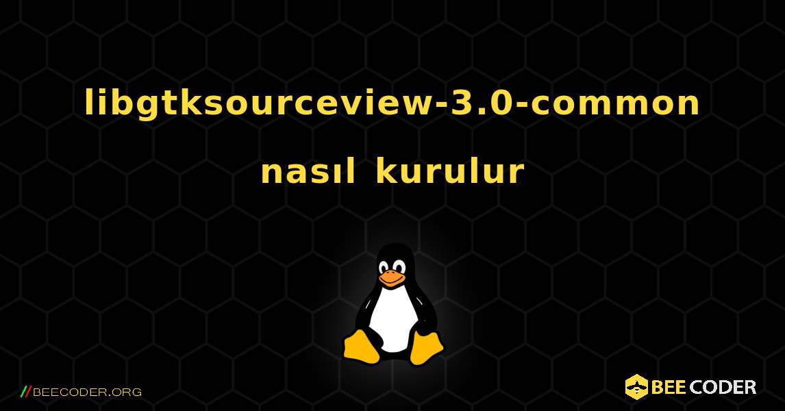 libgtksourceview-3.0-common  nasıl kurulur. Linux