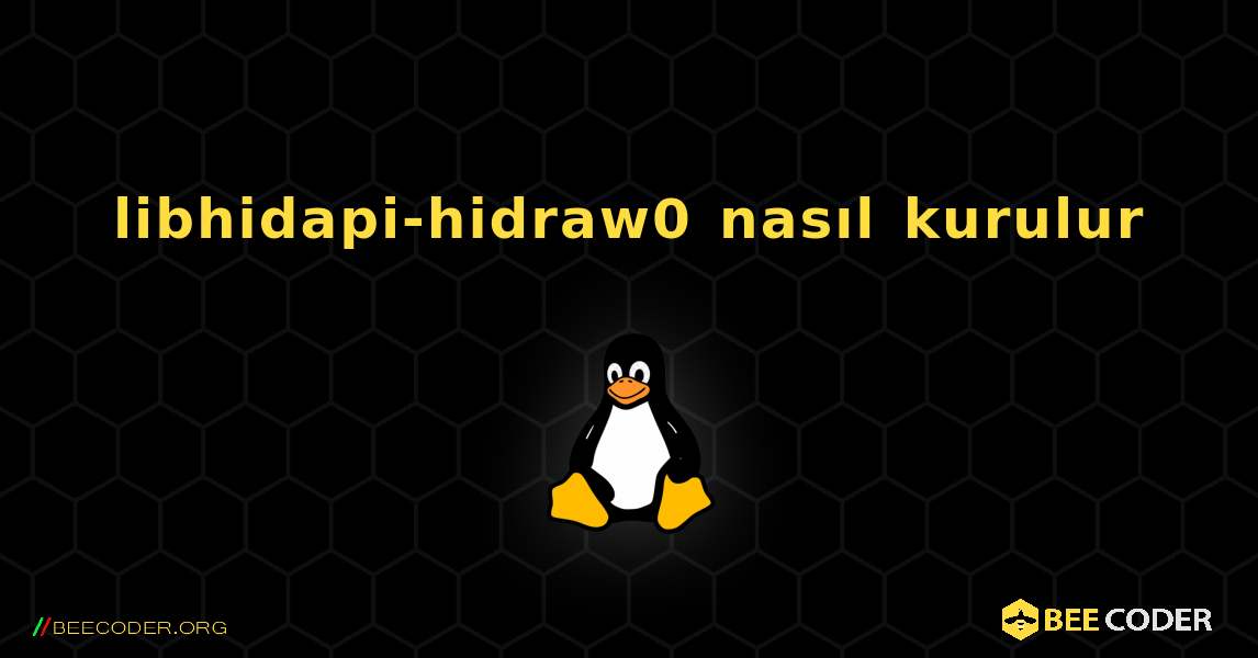 libhidapi-hidraw0  nasıl kurulur. Linux