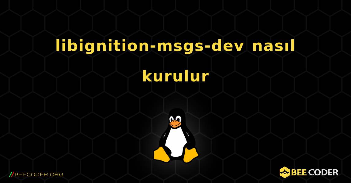 libignition-msgs-dev  nasıl kurulur. Linux
