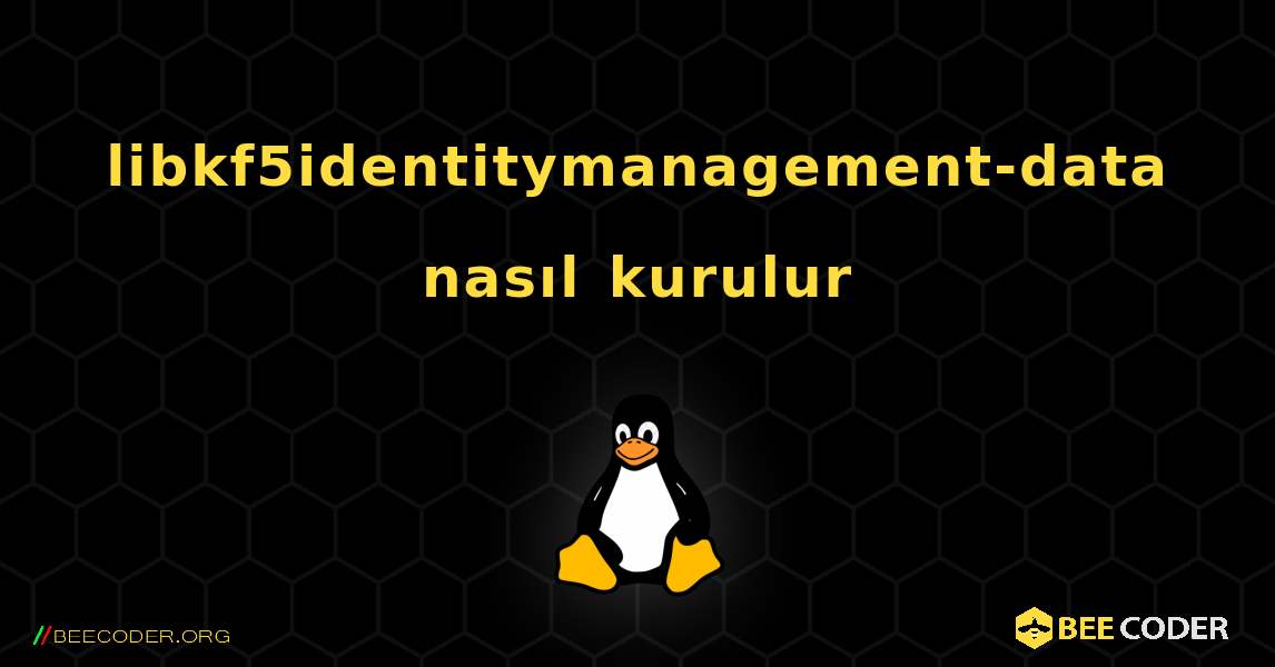 libkf5identitymanagement-data  nasıl kurulur. Linux