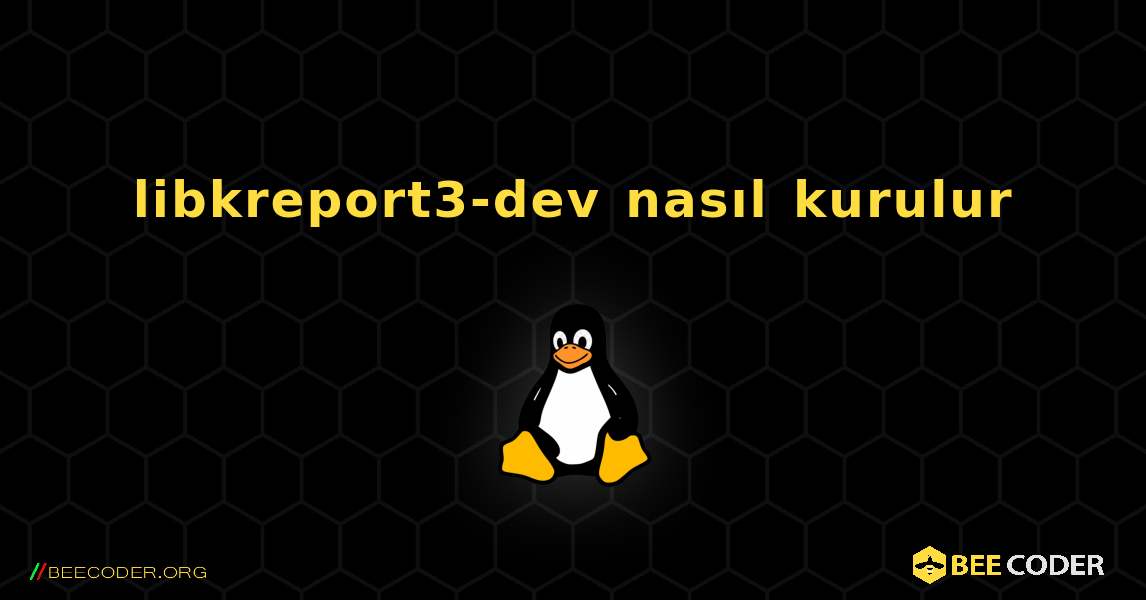 libkreport3-dev  nasıl kurulur. Linux
