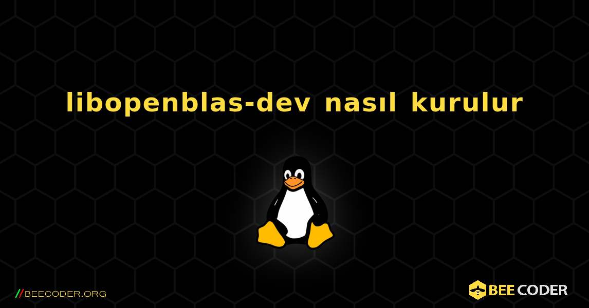 libopenblas-dev  nasıl kurulur. Linux